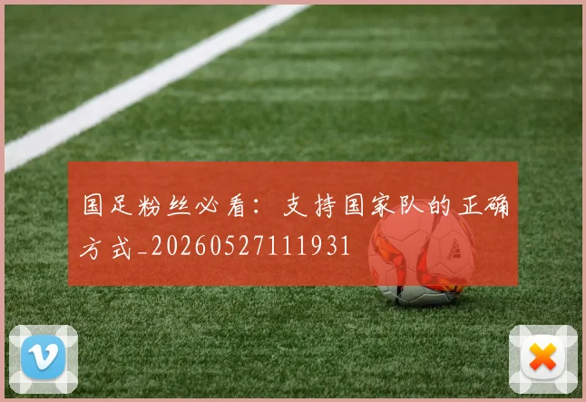 国足粉丝必看：支持国家队的正确方式_20260527111931